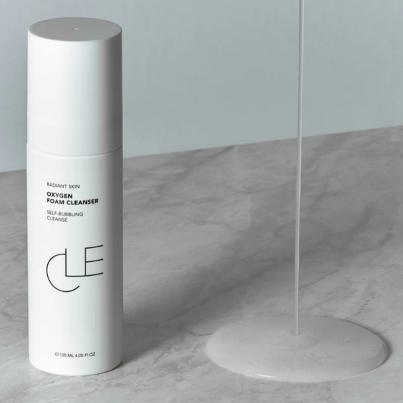 New 2-in-1 CLE Oxygen Foam Cleanser and Flash Mask 4.05 oz. - Picture 4 of 7